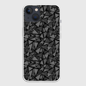 Чехол для iPhone 13 с принтом Геометрический серый узор в Кировске,  |  | абстрактный | геометрический | мозаика | серый | современный | темный серый | черно белый