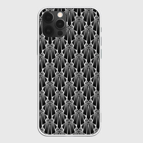 Чехол для iPhone 12 Pro Max с принтом Узор Арт деко  в Кировске, Силикон |  | абстрактный | арт деко | геометрический | деко | модный | популярный | современный | черно белый