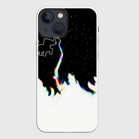 Чехол для iPhone 13 mini с принтом Затерянный в космосе в Кировске,  |  | звезды слон пламя потерянный забытый радуга хобот огонь