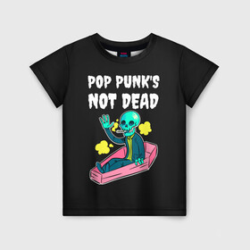 Детская футболка 3D с принтом Фанат Поп Панка в Кировске, 100% гипоаллергенный полиэфир | прямой крой, круглый вырез горловины, длина до линии бедер, чуть спущенное плечо, ткань немного тянется | alternative | music | punk | punks not dead | rock | альтернатива | музыка | панк | панки не умерают | панкс нот дэд | рок