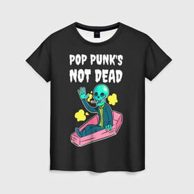 Женская футболка 3D с принтом Фанат Поп Панка в Кировске, 100% полиэфир ( синтетическое хлопкоподобное полотно) | прямой крой, круглый вырез горловины, длина до линии бедер | alternative | music | punk | punks not dead | rock | альтернатива | музыка | панк | панки не умерают | панкс нот дэд | рок