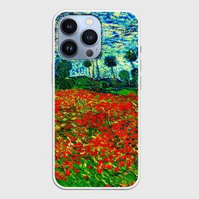 Чехол для iPhone 13 Pro с принтом Поле с маками, Ван Гог в Кировске,  |  | art | van gogh | vincent van gogh | абстракционизм | арт | ван гог | винсент ван гог | деревья | импрессионизм | искусство | картина | картины маслом | краски | маки | небо | поляна | природа | провинция | рисунок