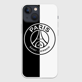 Чехол для iPhone 13 mini с принтом ФК ПСЖ   PSG BLACK  WHITE в Кировске,  |  | paris saint germain | psg | saint | sport | париж | псг | спорт | футбол