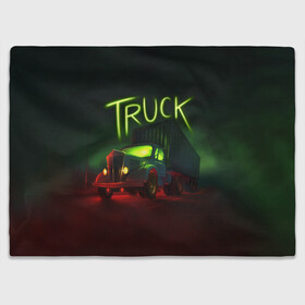 Плед 3D с принтом Truck neon в Кировске, 100% полиэстер | закругленные углы, все края обработаны. Ткань не мнется и не растягивается | truck | trucks | грузовик | грузовики | дальнобои | дальнобой | дальнобойщик | фура | фуры
