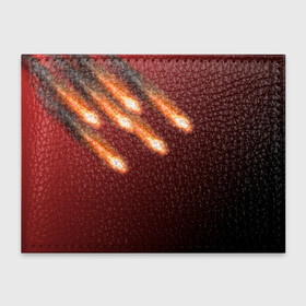 Обложка для студенческого билета с принтом Падение комет в Кировске, натуральная кожа | Размер: 11*8 см; Печать на всей внешней стороне | Тематика изображения на принте: asteroid | comet | астероид | комета