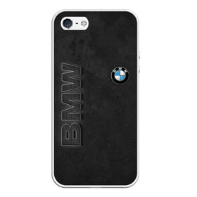 Чехол для iPhone 5/5S матовый с принтом BMW LOGO AND INSCRIPTION в Кировске, Силикон | Область печати: задняя сторона чехла, без боковых панелей | bmw | авто | автомобиль | бмв | логотип | марка | машина | надпись | текстура