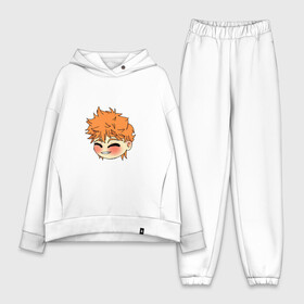 Женский костюм хлопок Oversize с принтом Чиби Хината в Кировске,  |  | haikyu | kawaii | аниме | волейбол | хината | чиби