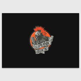 Поздравительная открытка с принтом Punk Rock в Кировске, 100% бумага | плотность бумаги 280 г/м2, матовая, на обратной стороне линовка и место для марки
 | Тематика изображения на принте: alternative | music | punk | punks not dead | rock | альтернатива | музыка | панк | панки не умерают | панкс нот дэд | рок