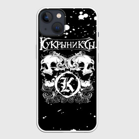 Чехол для iPhone 13 с принтом Кукрыниксы черепа в Кировске,  |  | gorshenev | kukryniksy | rock group | алексей горшенёв | альтернативный | вагон | горшенев | горшок | готик | дмитрий оганян | игорь воронов | кукрыниксы | михаил фомин | панк | панкрок | постпанк | рок группа