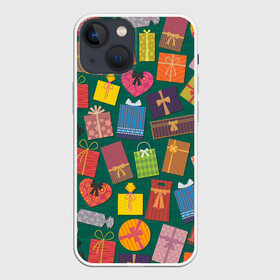Чехол для iPhone 13 mini с принтом Подарки в Кировске,  |  | коробки | новый год | подарки | праздник | упаковка