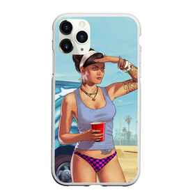 Чехол для iPhone 11 Pro матовый с принтом girl with coffee в Кировске, Силикон |  | art | beach | car | game | grand theft auto v | gta 5 | gta online | sand | sky | арт | гта 5 | гта онлайн | игра | машина | небо | песок | пляж