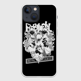 Чехол для iPhone 13 mini с принтом Baby Metal Negative в Кировске,  |  | alternative | baby metal | babymetal | metall | music | rock | альтернатива | каваий метал | металл | моа кикути | музыка | рок | судзука накамото | юи мидзуно