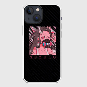 Чехол для iPhone 13 mini с принтом Незуко Камадо в маске в Кировске,  |  | demon slayer | kamado | kimetsu no aiba | nezuko | камадо | клинок | недзуко | незуко | рассекающий демонов