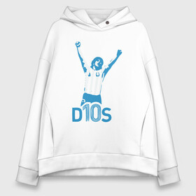 Женское худи Oversize хлопок с принтом Maradona - Dios в Кировске, френч-терри — 70% хлопок, 30% полиэстер. Мягкий теплый начес внутри —100% хлопок | боковые карманы, эластичные манжеты и нижняя кромка, капюшон на магнитной кнопке | argentina | diego | football | maradona | messi | аргентина | гол | диего | игрок | марадона | месси | мяч | рука бога | спорт | футбол | футболист | чемпион