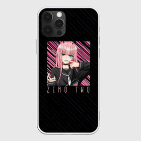 Чехол для iPhone 12 Pro Max с принтом Zero Two в квадрате в Кировске, Силикон |  | darling | darling in the franxx | zero two | вайфу | зеро ту | код 002 | любимый во франксе | франкс