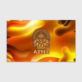 Бумага для упаковки 3D с принтом Aztec Ацтеки в Кировске, пластик и полированная сталь | круглая форма, металлическое крепление в виде кольца | ацтеки | ацтекская империя | индеец | индейцы | символ | фигурка