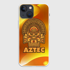 Чехол для iPhone 13 mini с принтом Aztec Ацтеки в Кировске,  |  | ацтеки | ацтекская империя | индеец | индейцы | символ | фигурка