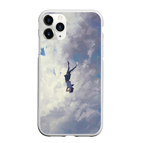 Чехол для iPhone 11 Pro матовый с принтом Летящая девушка в Кировске, Силикон |  | fly | girl | девушка | небо | облака | полёт