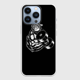 Чехол для iPhone 13 Pro с принтом Ironmonkey в Кировске,  |  | fitness | gorilla | gym | monkey | power | sport | strength | горилла | качалка | мощь | сила | спорт | фитнес