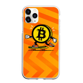 Чехол для iPhone 11 Pro матовый с принтом Биткоин на скейте в Кировске, Силикон |  | bitcoin | альткоин | битки | биткоин | биток | крипта | криптовалюта | монета | сатоши