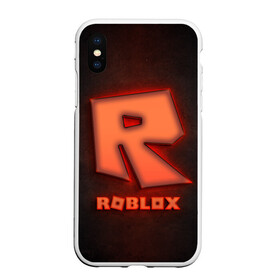 Чехол для iPhone XS Max матовый с принтом ROBLOX NEON RED в Кировске, Силикон | Область печати: задняя сторона чехла, без боковых панелей | neon | roblox | игра | компьютерная игра | логотип | неон | онлайн | онлайн игра | роблакс | роблокс