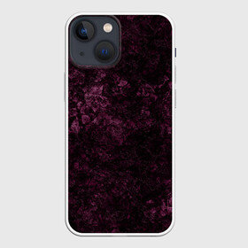Чехол для iPhone 13 mini с принтом Мраморная текстура камня в Кировске,  |  | абстрактный | бархатный | бордовый | камень | модный | мрамор | пурпурный | современный узор