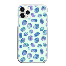 Чехол для iPhone 11 Pro Max матовый с принтом Драгоценные синие камни  в Кировске, Силикон |  | абстракция | драгоценные камни | зеленый | нежный принт | синий | сияние | фиолетовый | цвет