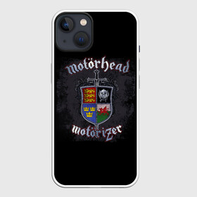 Чехол для iPhone 13 с принтом Shield of Motorhead в Кировске,  |  | alternative | metall | motorhead | music | rock | альтернатива | металл | моторхед | моторхэд | музыка | рок