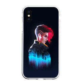 Чехол для iPhone XS Max матовый с принтом Cyberpunk Girl в Кировске, Силикон | Область печати: задняя сторона чехла, без боковых панелей | art | character | cyberpunk | cyberpunk 2077 | drawing | game | girl | арт | девушка | игра | киберпанк | киберпанк 2077 | персонаж | рисунок