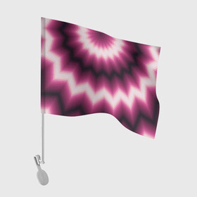 Флаг для автомобиля с принтом Черно-пурпурный калейдоскоп в Кировске, 100% полиэстер | Размер: 30*21 см | абстрактный | бордовый | геометрический | зигзаг | калейдоскоп | модный | орнамент | современный | черный