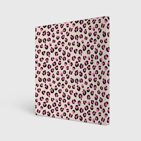 Холст квадратный с принтом Леопардовый принт розовый в Кировске, 100% ПВХ |  | Тематика изображения на принте: бежевый | леопард | леопардовый принт | молочный цвет | пятнистый | розовый