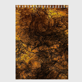 Скетчбук с принтом Желто-черная текстура камня  в Кировске, 100% бумага
 | 48 листов, плотность листов — 100 г/м2, плотность картонной обложки — 250 г/м2. Листы скреплены сверху удобной пружинной спиралью | Тематика изображения на принте: вулканический | желтый | камень | модный | мрамор | мраморный узор | текстура камня | черный мрамор