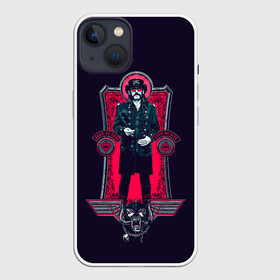 Чехол для iPhone 13 с принтом King Lemmy в Кировске,  |  | alternative | metall | motorhead | music | rock | альтернатива | лемми | металл | моторхед | моторхэд | музыка | рок