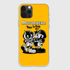 Чехол для iPhone 12 Pro с принтом Motorhead x Cuphead в Кировске, силикон | область печати: задняя сторона чехла, без боковых панелей | alternative | cuphead | metall | motorhead | music | rock | альтернатива | капхэд | лемми | металл | моторхед | моторхэд | музыка | рок