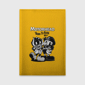 Обложка для автодокументов с принтом Motorhead x Cuphead в Кировске, натуральная кожа |  размер 19,9*13 см; внутри 4 больших “конверта” для документов и один маленький отдел — туда идеально встанут права | alternative | cuphead | metall | motorhead | music | rock | альтернатива | капхэд | лемми | металл | моторхед | моторхэд | музыка | рок