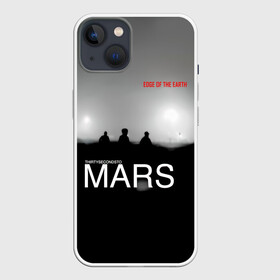 Чехол для iPhone 13 с принтом Thirty Seconds to Mars   Edge of the Earth в Кировске,  |  | 30 seconds to mars | 30 секунд до марса | 30 фстм | 30stm | 30сдм | jared leto | rock band | thirty seconds to mars | альтернативный | гранж | джаред лето | нео | пост | прогрессивный | рок группа | фети секондс ту марс | хард | шеннон