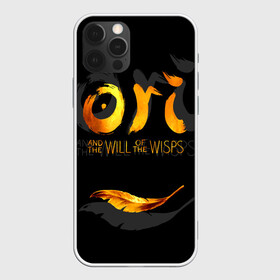 Чехол для iPhone 12 Pro с принтом Ori and the Will of the Wisps в Кировске, силикон | область печати: задняя сторона чехла, без боковых панелей | Тематика изображения на принте: adventure | computer game | golden feather | ori | ori and the will of the wisps | spirit of the forest | дух леса | золотое перо | компьютерная игра | ори | ори и блуждающие огоньки | приключения