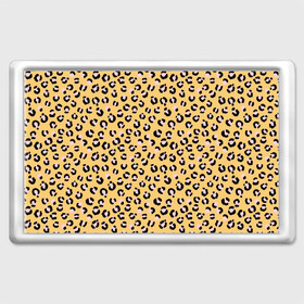 Магнит 45*70 с принтом Желтый леопардовый принт в Кировске, Пластик | Размер: 78*52 мм; Размер печати: 70*45 | желтый | леопардовый принт | паттерн | пятна | пятнистый | розовый | текстура