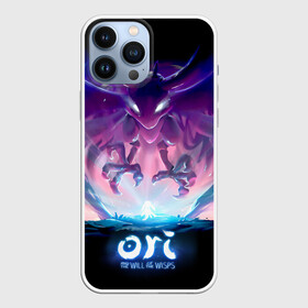 Чехол для iPhone 13 Pro Max с принтом Shriek ori в Кировске,  |  | Тематика изображения на принте: adventure | computer game | ori | ori and the will of the wisps | shriek | spirit of the forest | дух леса | компьютерная игра | крик | ори | ори и блуждающие огоньки | приключения