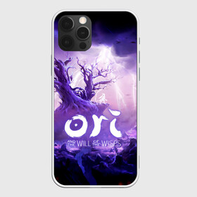 Чехол для iPhone 12 Pro с принтом Ori and the Will of the Wisps в Кировске, силикон | область печати: задняя сторона чехла, без боковых панелей | Тематика изображения на принте: adventure | computer game | lightning | ori | ori and the will of the wisps | rain | spirit of the forest | tree | дерево | дождь | дух леса | компьютерная игра | молния | ори | ори и блуждающие огоньки | приключения