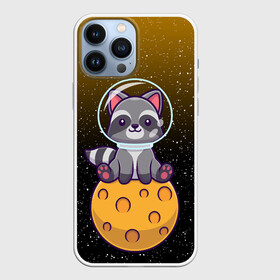 Чехол для iPhone 13 Pro Max с принтом ЕНОТ АСТРОНАВТ |  ЛУННЫЙ ЕНОТ (Z) в Кировске,  |  | animal | coon | raccoon | zoo | енот | енот астронавт | енотик | животные | лунный енот | полосатый | полоскун | ракун