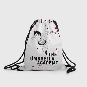 Рюкзак-мешок 3D с принтом Number 5 | The Umbrella Academy (Z) в Кировске, 100% полиэстер | плотность ткани — 200 г/м2, размер — 35 х 45 см; лямки — толстые шнурки, застежка на шнуровке, без карманов и подкладки | 5 | dark horse comics | netflix | number 5 | the umbrella academy | umbrella | академия амбрелла | комикс | комильфо | номер 5 | реджинальд харгривз | харгривз | хэйзел