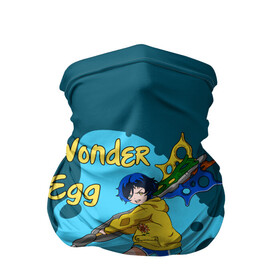 Бандана-труба 3D с принтом Wonder Egg Priority в Кировске, 100% полиэстер, ткань с особыми свойствами — Activecool | плотность 150‒180 г/м2; хорошо тянется, но сохраняет форму | ai ooto | wonder egg | wonder egg priority | ай ото | аниме | персонажи | приоритет чудо яйца