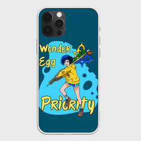 Чехол для iPhone 12 Pro с принтом Wonder Egg Priority в Кировске, силикон | область печати: задняя сторона чехла, без боковых панелей | Тематика изображения на принте: ai ooto | wonder egg | wonder egg priority | ай ото | аниме | персонажи | приоритет чудо яйца