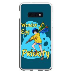 Чехол для Samsung S10E с принтом Wonder Egg Priority в Кировске, Силикон | Область печати: задняя сторона чехла, без боковых панелей | Тематика изображения на принте: ai ooto | wonder egg | wonder egg priority | ай ото | аниме | персонажи | приоритет чудо яйца