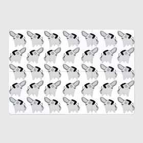 Магнитный плакат 3Х2 с принтом Почитта в стиле manga в Кировске, Полимерный материал с магнитным слоем | 6 деталей размером 9*9 см | manga | граффити | рисунок | собака | человек бензопила