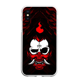 Чехол для iPhone XS Max матовый с принтом DEMON | CYBERPUNK 2077 | КИБЕРПАНК (Z) в Кировске, Силикон | Область печати: задняя сторона чехла, без боковых панелей | cd project red | cyberpunk 2077 | demon | keanu reeves | samurai | vi | арасака | ви | демон | киану ривз | киберпанк 2077 | найт сити | самураи