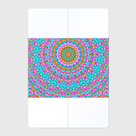 Магнитный плакат 2Х3 с принтом разноцветный калейдоскоп  в Кировске, Полимерный материал с магнитным слоем | 6 деталей размером 9*9 см | детский | женский | калейдоскоп | круглый | орнамент | розовый | этнический