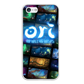 Чехол для iPhone 5/5S матовый с принтом Ori and the Will of the Wisps в Кировске, Силикон | Область печати: задняя сторона чехла, без боковых панелей | adventure | collage | computer game | frames | ori | ori and the will of the wisps | spirit of the forest | дух леса | кадры | коллаж | компьютерная игра | ори | ори и блуждающие огоньки | приключения