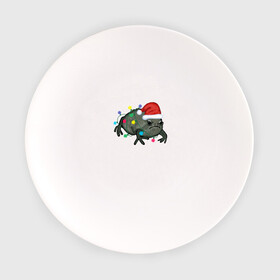 Тарелка с принтом Недовольная лягуха в Новый Год в Кировске, фарфор | диаметр - 210 мм
диаметр для нанесения принта - 120 мм | frog | иллюстрация | лягуха | лягушка | лягушка в колпаке санта клауса | лягушка в лампочках | недовольная лягушка | новогодний | новый год | праздничная лягушка | рисунок | черная дождевая лягушка